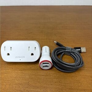 Anker lot of 3 charging items house or car used pre owned